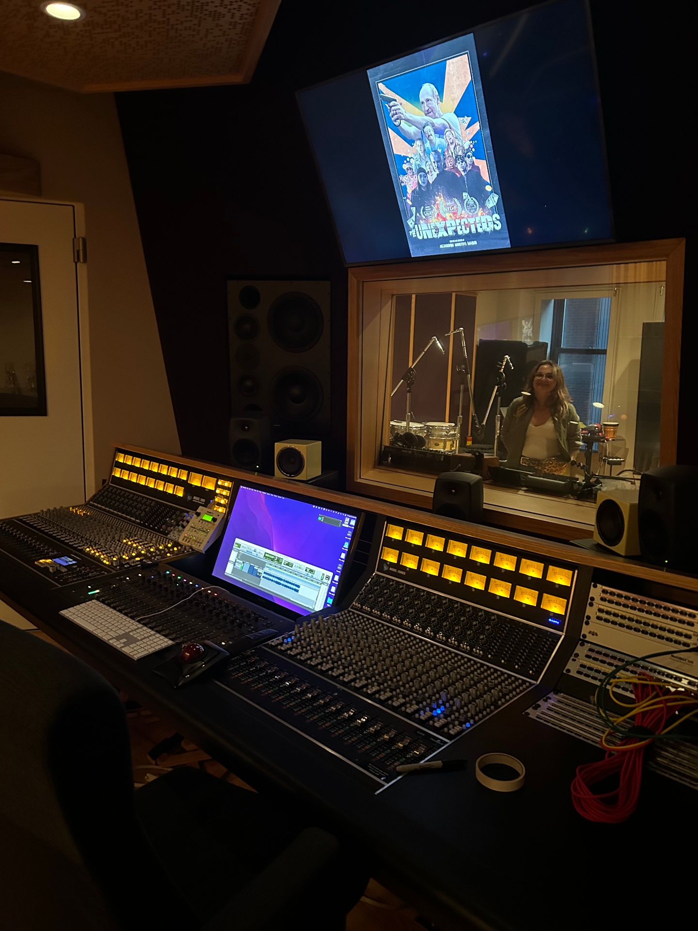 Recording studio control room